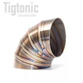 Tigtonic 4" Welded Pie Cuts (Back Purged) 90 Degree Elbow 304 Stainless Steel Exhaust