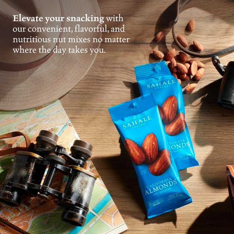 Sahale Snacks California Dry Roasted Almonds, 1.5 oz Grab &