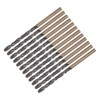 QUARKZMAN 12 Pieces Jobber Drill Bits 3.2mm Black Nitride and