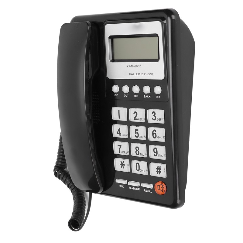 KXT8001CID Corded Telephone Caller ID Semi Hands Free Clear Display