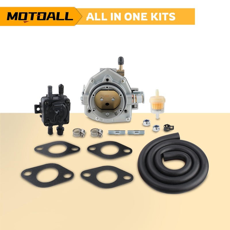 MOTOALL 146-0496 Carburetor with Fuel Pump oil filter Kit for