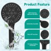 Hibbent High Pressure Shower Head with Handheld Spray Combo Rain