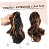 Baluue Clip-in Curly Ponytail Hair Extensions Ponytail Claw Clip Hair