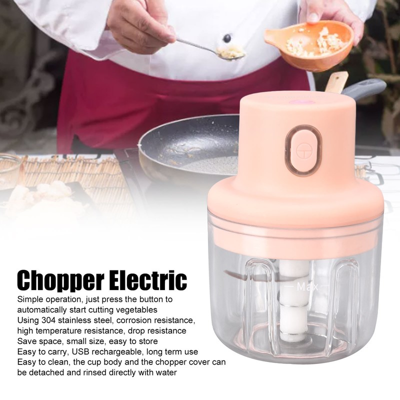 Mini Garlic Chopper Space Saving Small Size Clean Easily Simple
