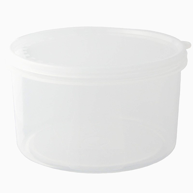 Nagao Storage Container, Round, Polypropylene, Deep Type, 16.2 fl oz