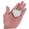 PACKOVE 2Pcs Heart Shaped Compact Keychain Mirror for Women Portable