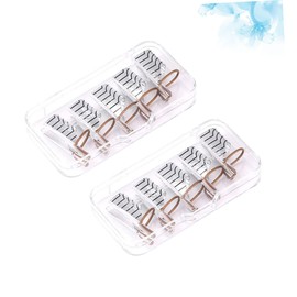 Healeved 20 Pcs Nail Art Forms Nail Art Extension Forms Nail Extension Forms Acrylic Nail Forms Reusable Metal Nail Art Tip Shape Guide Builder for Nails Reusable Nail Forms Manicure Extend