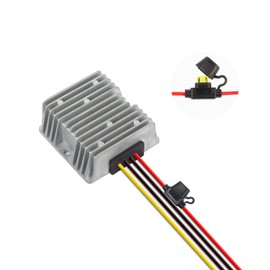 Enjoybot 20A 240W DC-DC 24V/36V/48V to 12V Converter, Voltage Regulator with Fuse