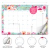S&O Watercolor Floral Large Desk Calendar from July 2025 to