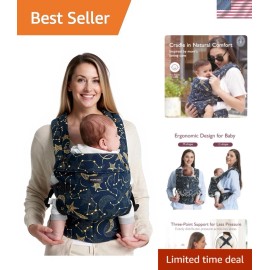 Adjustable Lightweight Baby Carrier with Lumbar Support - Perfect for Travel