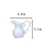 ACSWEBSHOP 5pcs Milk Pitcher Creamer White Commercial Cafe Tableware Afternoon