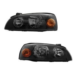 PM Auto Headlights Assembly Replacement for 2004-2006 Hyundai Elantra 4 Cyl 2.0L With bulb Halogen Headlight Assembly Pair Faros Delanteros