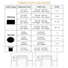 EHouseHome Outdoor and Indoor 60inch Round Tablecloth with Umbrella Hole