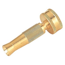 Rocky Mountain Goods 3” Solid Brass Hose Nozzle - Twist Adjust Nozzle - Fine Mist to Heavy Spray