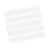 100pcs Clear Non Slip Silicone Clothes Hanger Grips Increased Friction