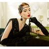 BABEYOND Long Opera Party 20s Satin Gloves Stretchy Adult Size