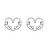 Cat Earrings 925 Sterling Silver Heart Cat Stud Earrings Cute