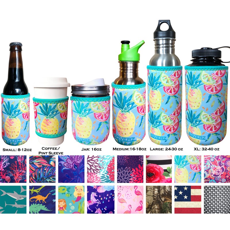 Koverz XL Neopreno 32-40 oz Botella de agua aislante Coolie
