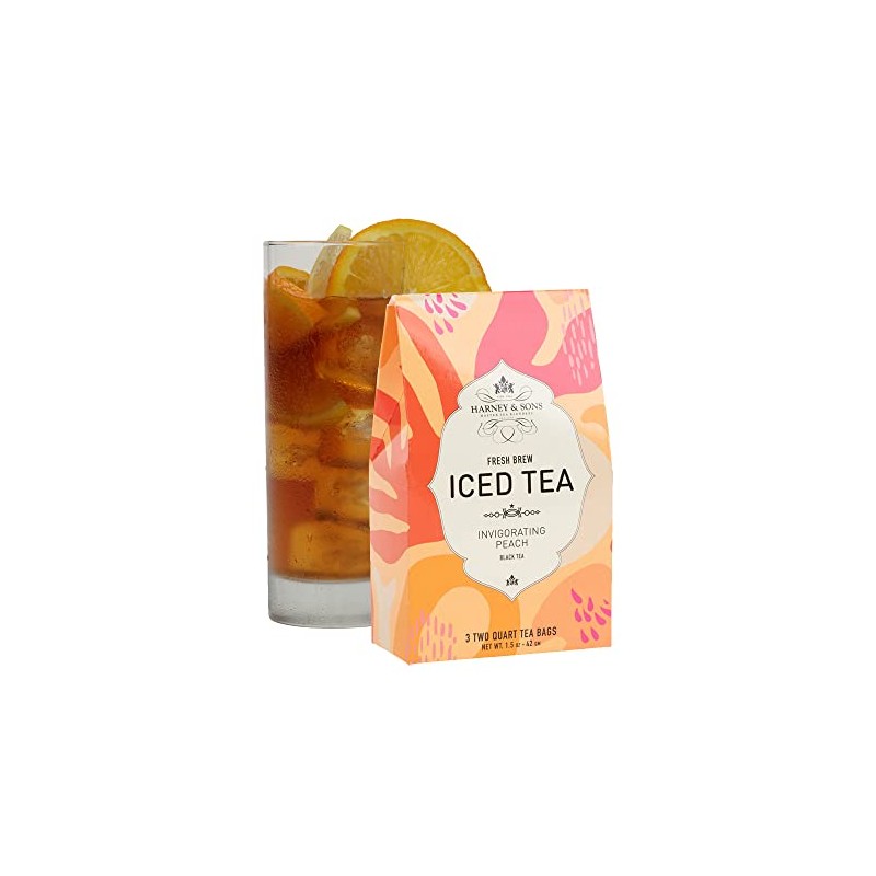Harney & Sons Fresh Brew Peach Iced Tea, 3 count
