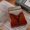 MTSDM 17 Keys Thumb Piano, Professional Kalimba Portable Wooden Finger