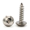 Square Drive Truss Head Sheet Metal Screws 18-8 Stainless Steel