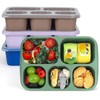 Lunbxx Bento Box Adult - Snack Box Containers 4 Pack,