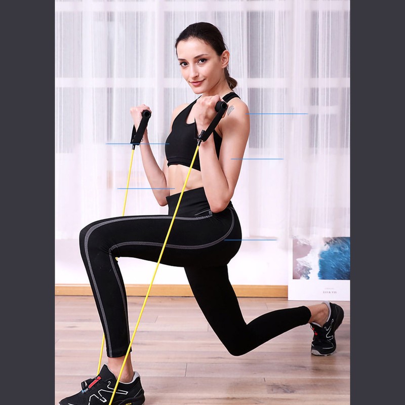 11pcs/set Latex Resistance Bands Multifunction Elastic Exercise Resistance Bands Expander