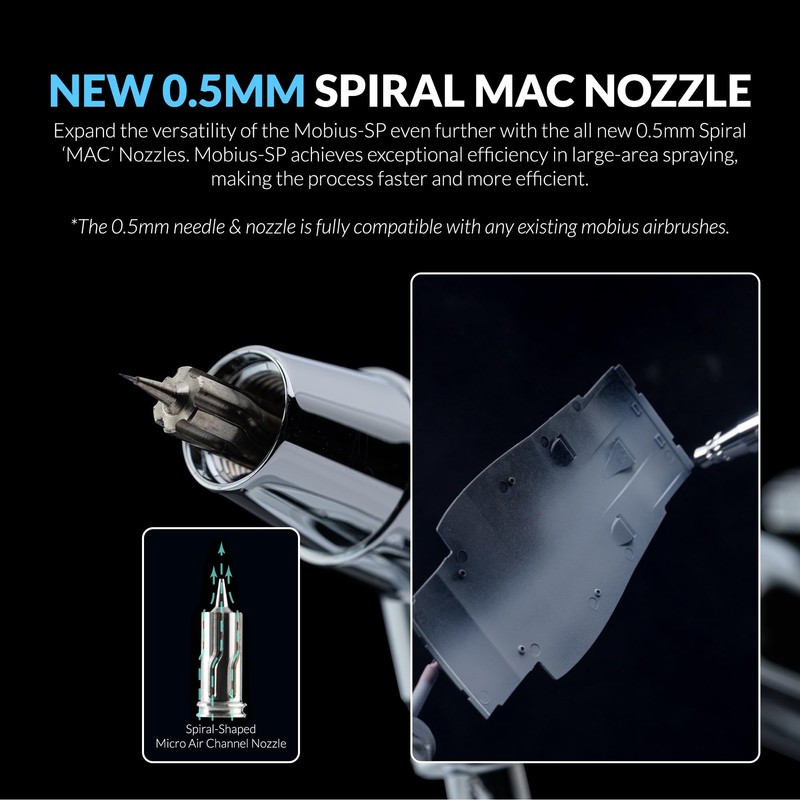 Gaahleri Gaahleri Airbrsuh Premium Series Mobius Siphon Feed Airbrush