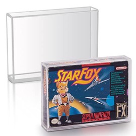 Acrylic Display Protector Compatible for SNES Games and N64 Game Box, 4MM Thick Anti-Dust, Anti UV Sturdy Case by EVORETRO (Pack of 2)