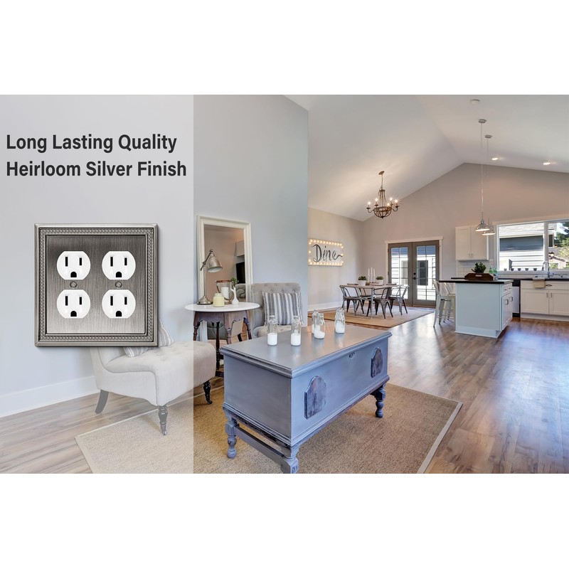 Henne Bery Sunken Pearls Heavy Duty Decorative Wall Plate Switch