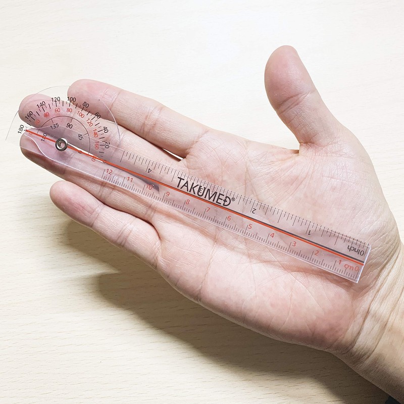 TAKUMED Plastic Angle Meter Goniometer Pocket Size Type C