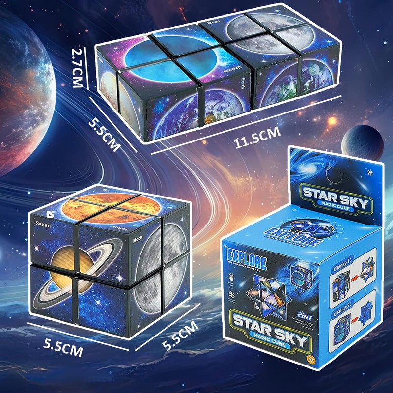 Star Cube Magic Cube, 2 in 1 Magic Cube Infinity