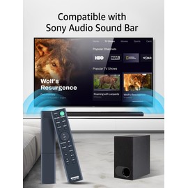 New RMT-AH411U Remote Control Replacment for Sony Sound Bar，Compatible with HT SF200 HT SF150 HT-S100F HT-SF200 HTS100F HT-S100F HT-SF150 HTS100F Home Theater System