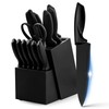 Knife Set, 16 Pieces Kitchen Knife Set with Block and