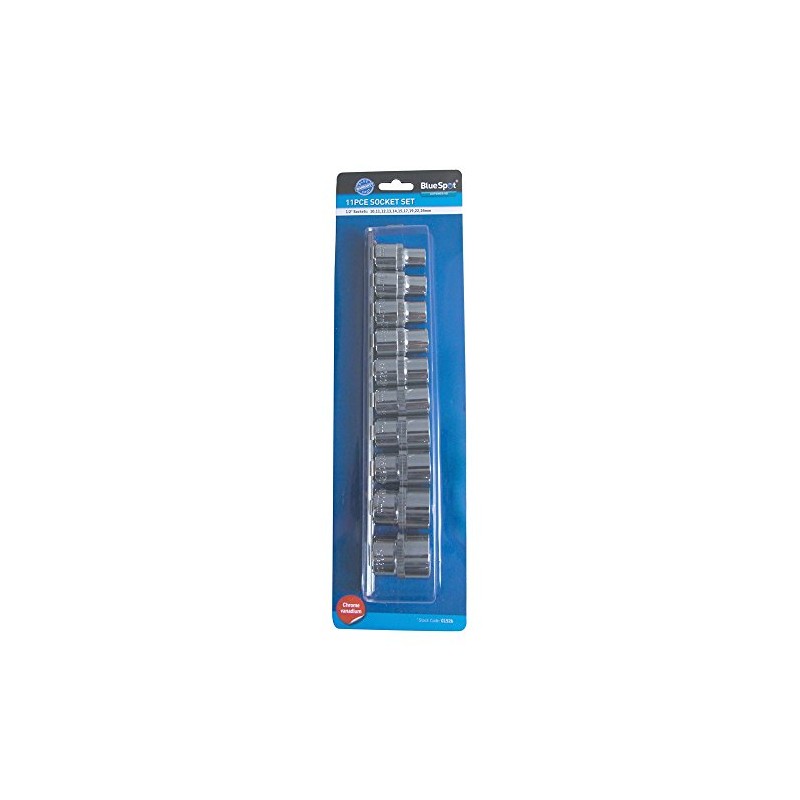 Blue Spot Tools 1526 B/SPOT 1/2-Inch Socket Set on Rail