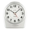 Acctim 14937 Astoria Smartlite Non-Ticking Alarm Clock - Silver