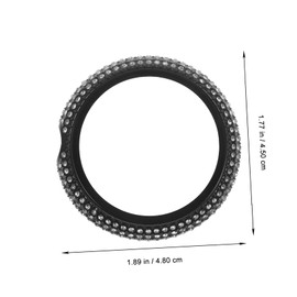 KONTONTY Watch Watch Case with Diamond Inlay Smartwatch Cover Scratch Resistant Lightweight Black Fashionable