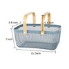 Ymeibe Wire Mesh Storage Organizer Basket Portable Garden Harvest Basket