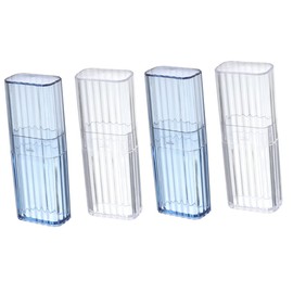 Healvian 4pcs Boxes Sundries Storage Box Dispenser Holder Cotton Ball Holder Quilting Pin Holder Cotton Swab Organizer Cotton Swabs Holder Cotton Pads Holder Clear Stand Cotton Holder Pp