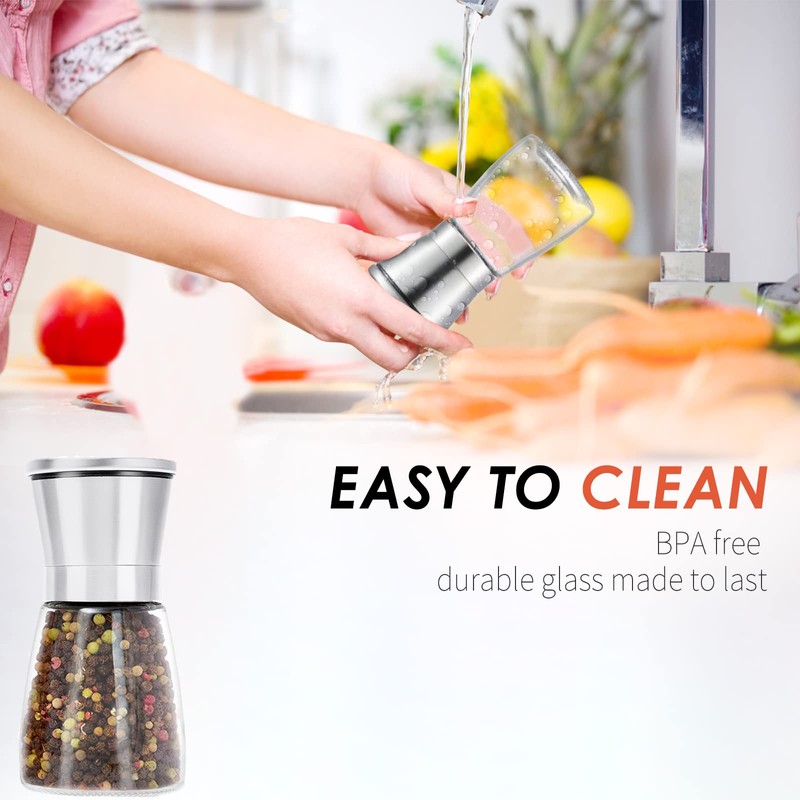 Ebaco Professional Pepper Grinder - with Germany Hardened Carbon Steel
