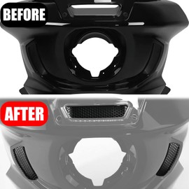 VPZMT Fairing Mesh Vent Screen Grills Fit for Harley Davidson Softtail 2022-2025 Low Rider ST FXLRST, 2022 Low Rider El Diablo FXRST, Black