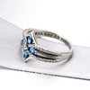 YFN Cross Ring Vintage Tone Sterling Silver With God All