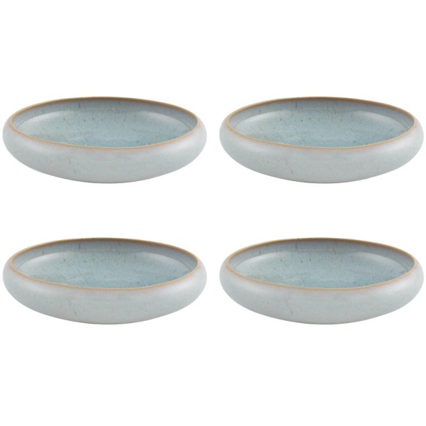 Casa Alegre Gemstone Moonstone 6.5" Bowl, Set of 4