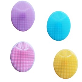 LUYING Facial Cleansing Brush, Soft Silicone, 4 Pieces, Exfoliating, Makeup Removal, Massage, Silicone, Cleansing, Facial Cleansing, Facial Cleansing, Manual Face, Coloring