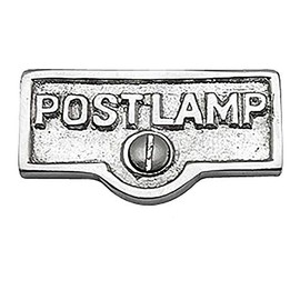 25 Switch Plate Tags POST LAMP Name Signs Labels Chrome Brass | Renovator's Supply