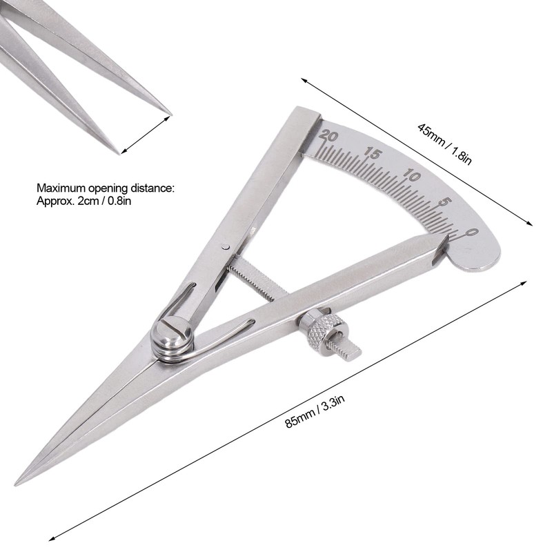 Leather Marking Gauge, Stainless Steel Adjustable Fine Marking Gauge for