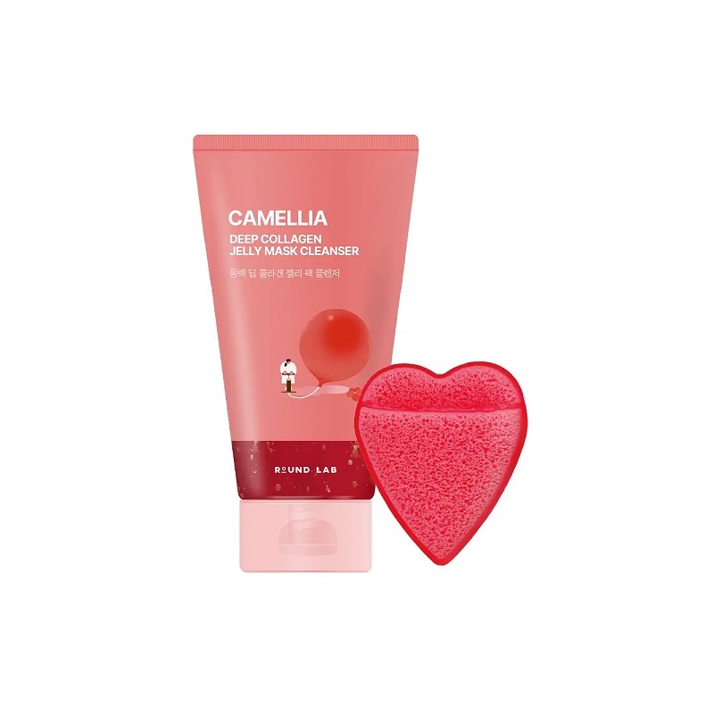 Round Lab Camellia Pack Cleanser 150ml Special (+Cleansing Sponge Puff)
