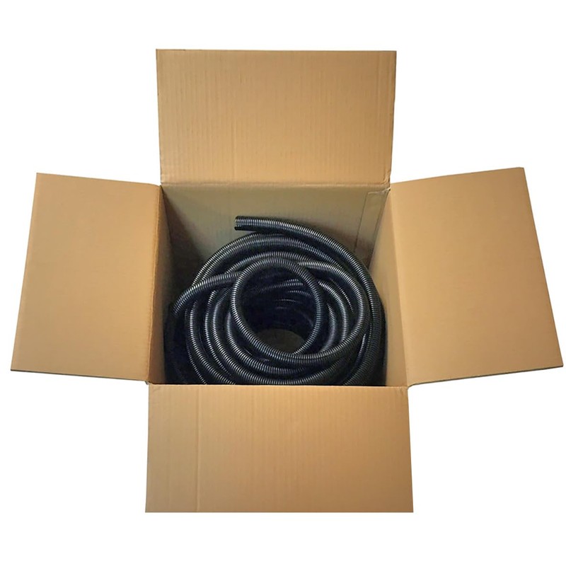Electriduct 1/4" Polypropylene Non-Slit Wire Loom Corrugated Flexible Conduit -