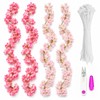 Pownert 4 Pcs 180cm Cherry Blossom Flower Garland Vines Set,