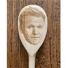 Gordon Ramsey Merch Gift Idea Image On A Wooden Spoon-Novelty